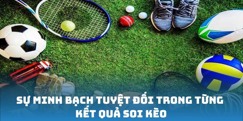 Sự minh bạch tuyệt đối trong từng kết quả soi kèo